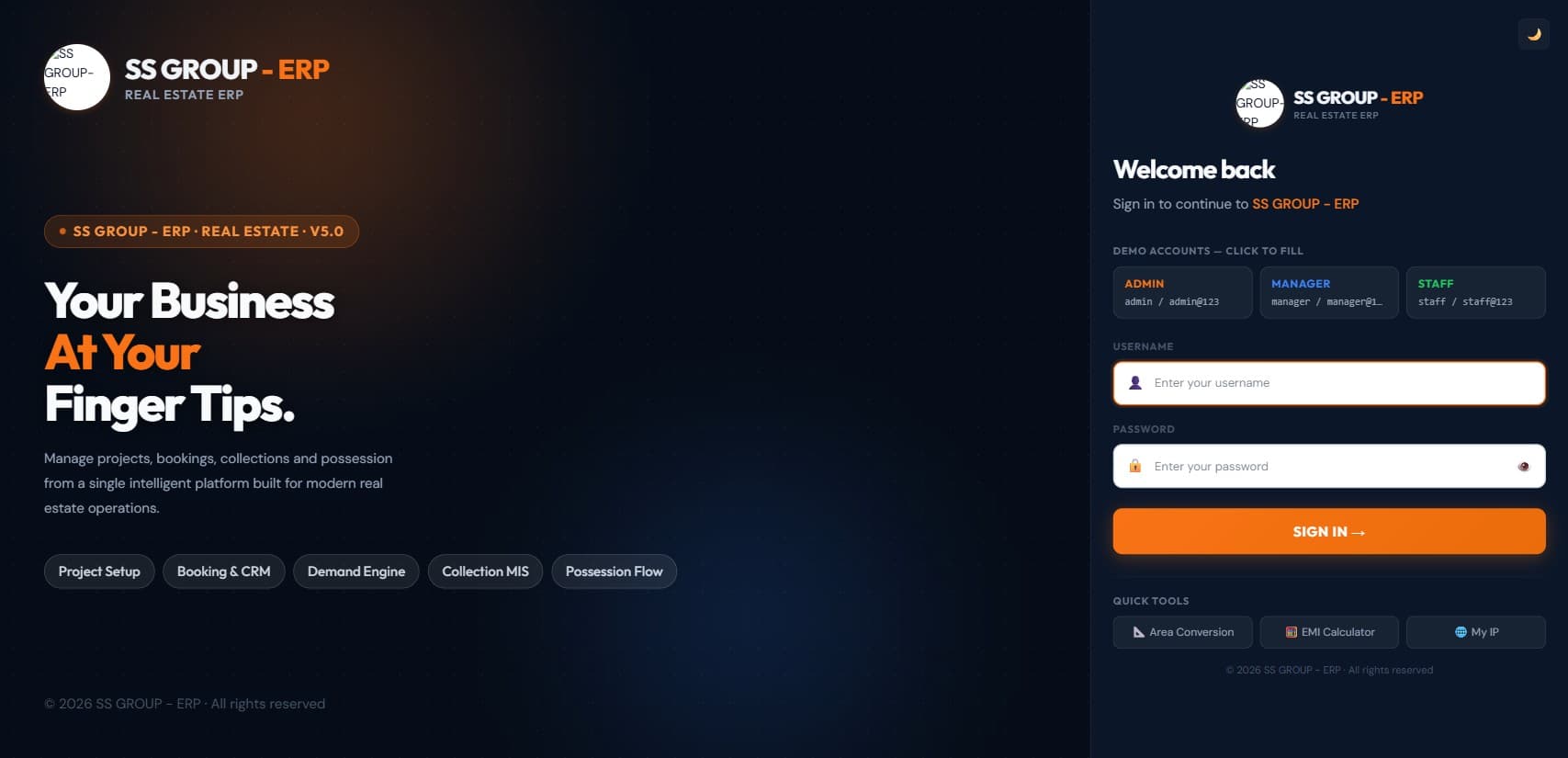 Real Estate ERP System