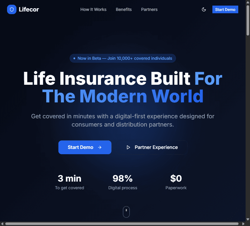 Lifecor — Life Insurance Platform