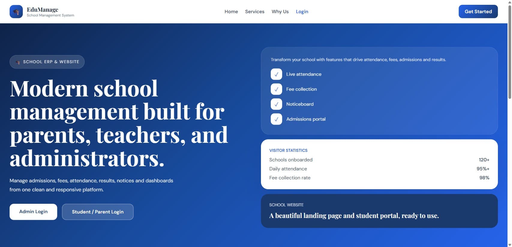 EduManage — School ERP System